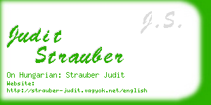 judit strauber business card